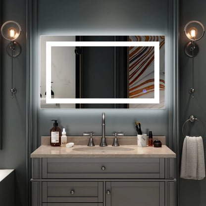 Wall Mounted Lighted Vanity Mirror