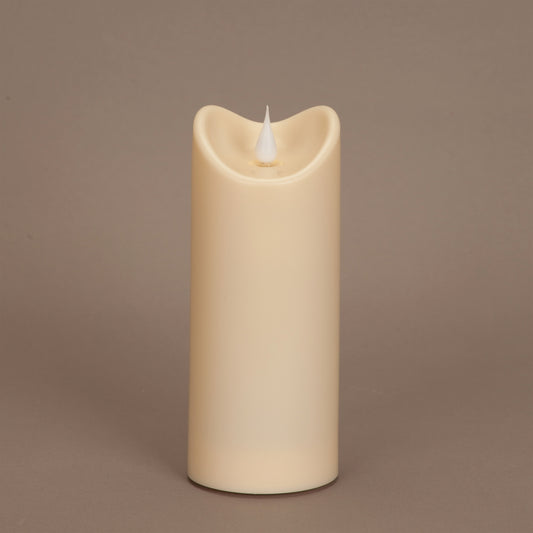 Simplux Plastic Outdoor Candle w/Moving Flame (Set of 2) 2.75"D x 7"H