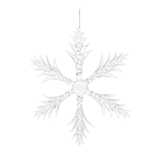 Snowflake (Set of 6) 6.25"H Glass