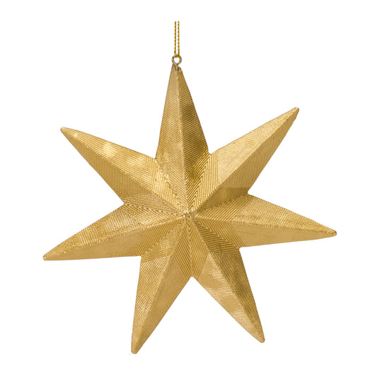 Star Ornament (Set of 6) 5.25"H Resin