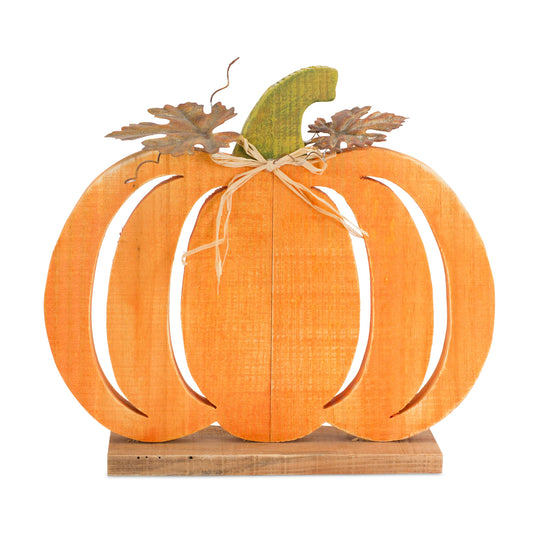 Pumpkin (Set of 3) 6.75"H, 9.75"H, 11.75"H Wood