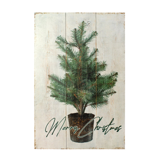 Tree Plaque (Set of 2) 7.75"L x 11.5"H MDF/Wood