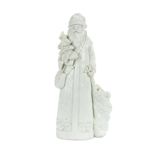 Santa (Set of 2) 13"H Resin