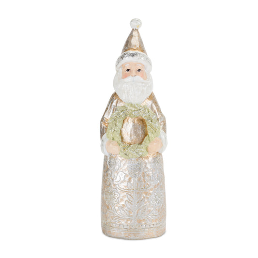 Santa (Set of 2) 9"H, 11"H Resin