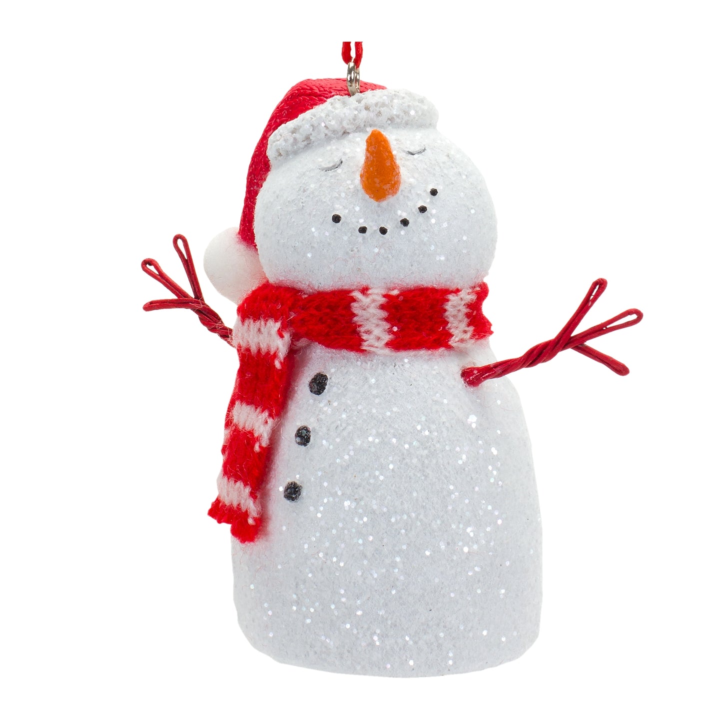 Snowman Ornament (Set of 6) 3.5"H Resin