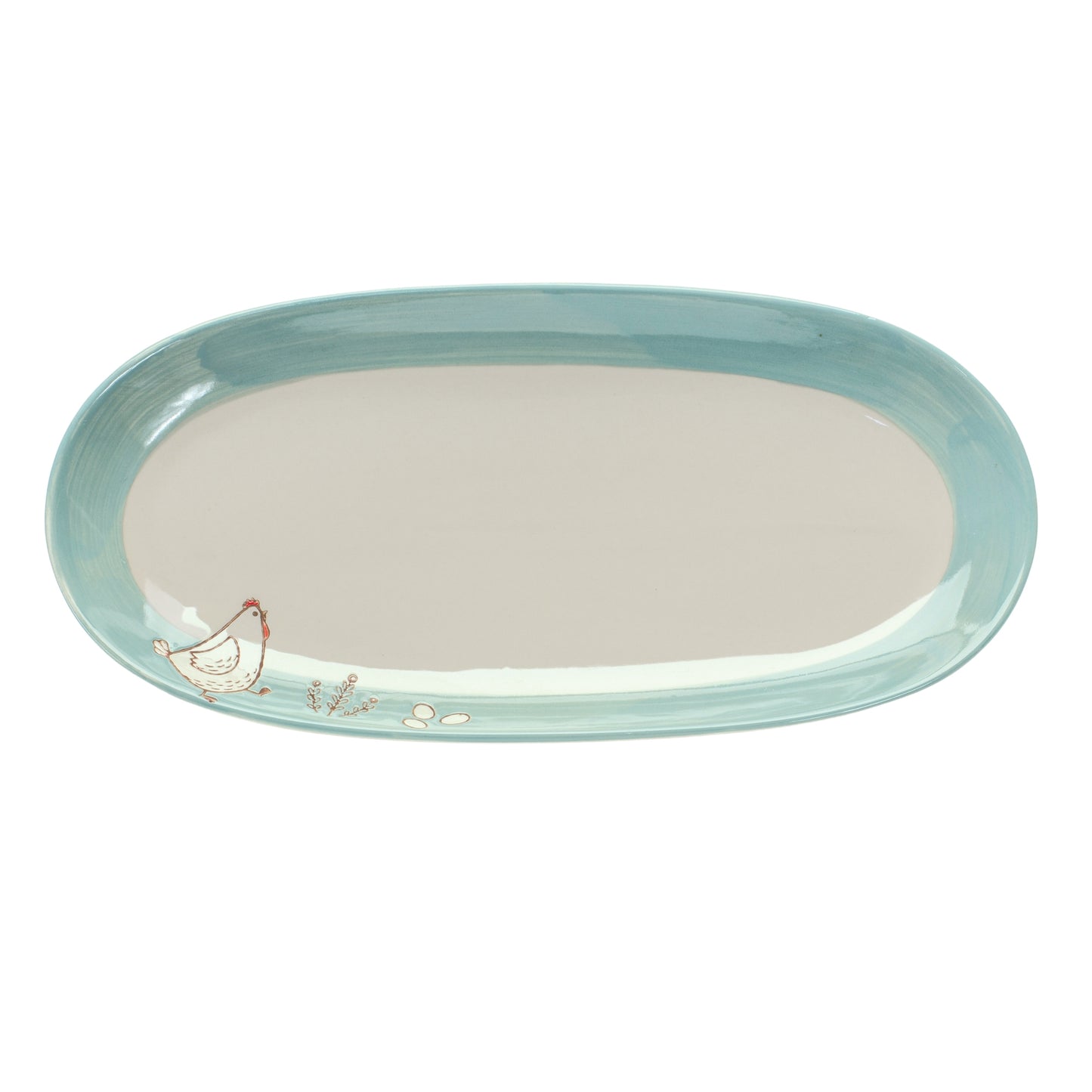 Platter (Set of 2) 12.5"L x 6"W Stoneware