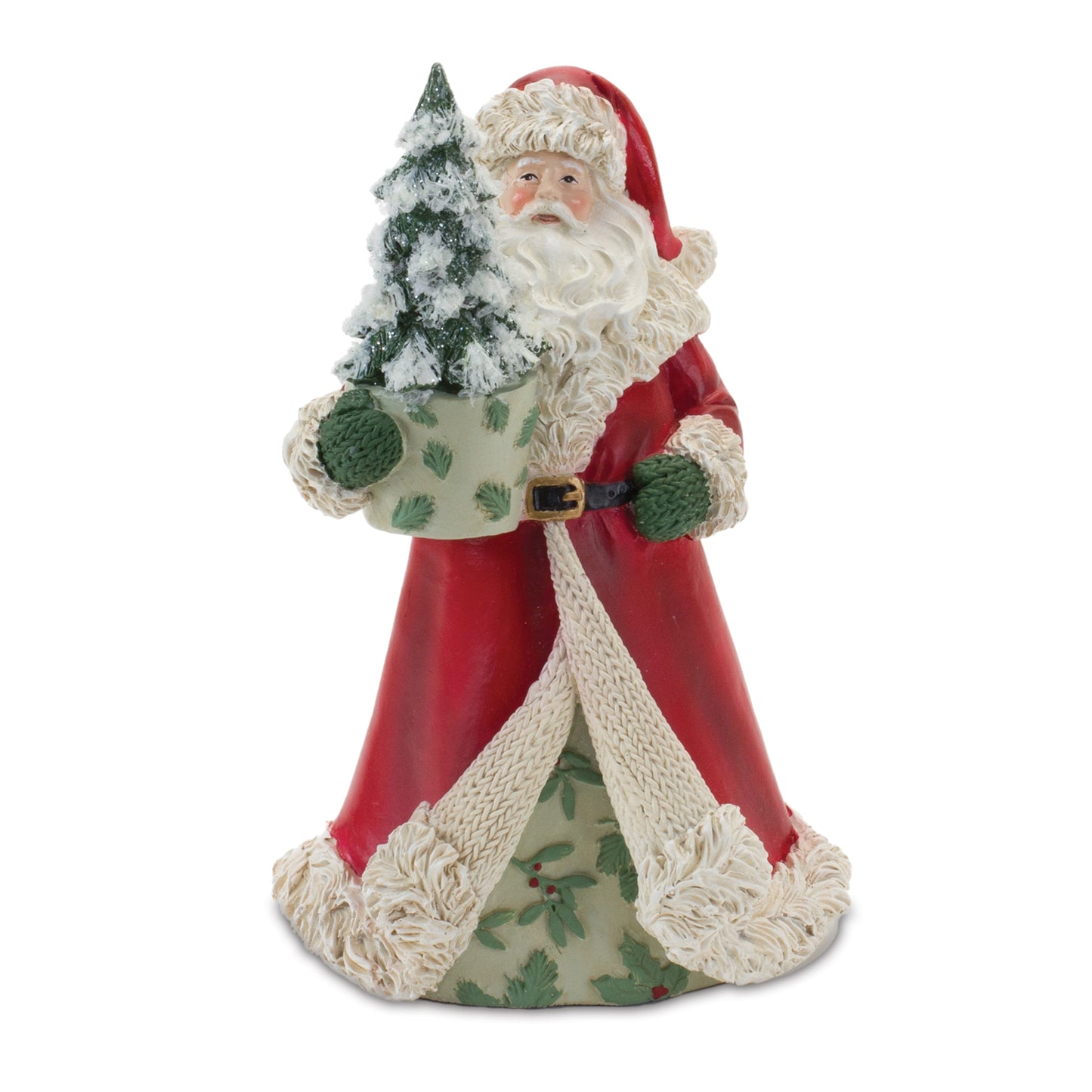 Santa (Set of 2) 8"H Resin