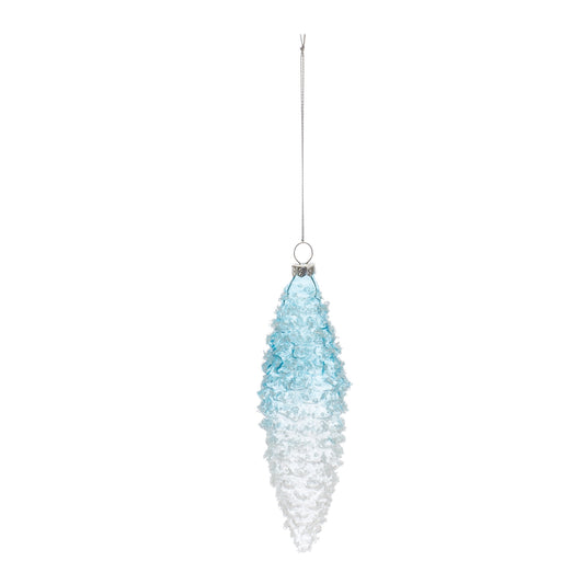 Pine Cone Ornament (Set of 12) 6.5"H Glass