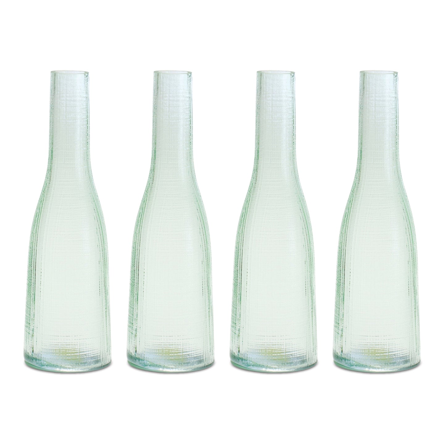 Vase (Set of 4) 3.5"D x 11"H Glass