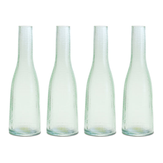 Vase (Set of 4) 3.5"D x 11"H Glass