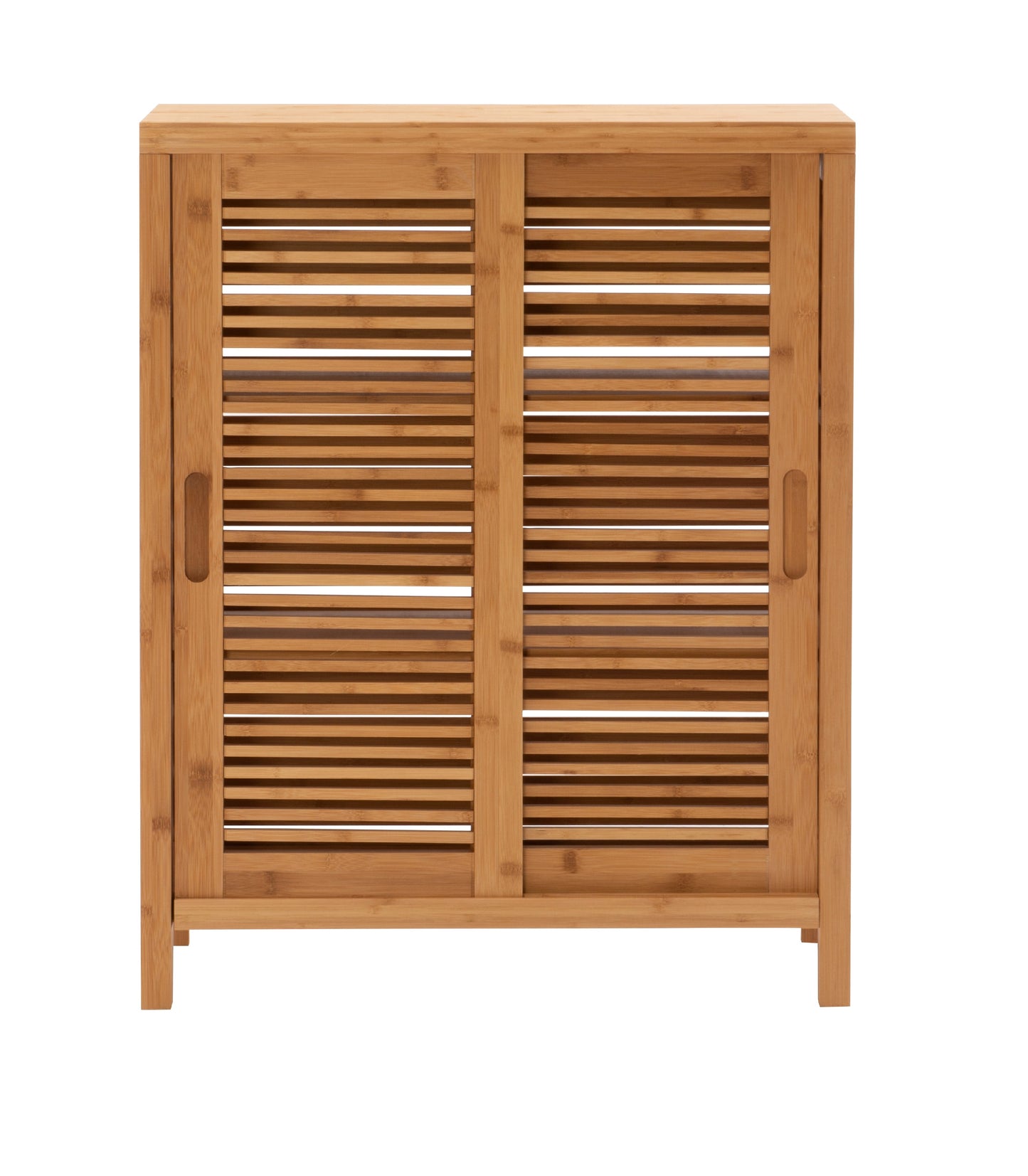 Harding 3-Shelf Dual Sliding Door Floor Cabinet