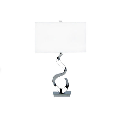 Abstract Chrome Table Lamp // 1 Light