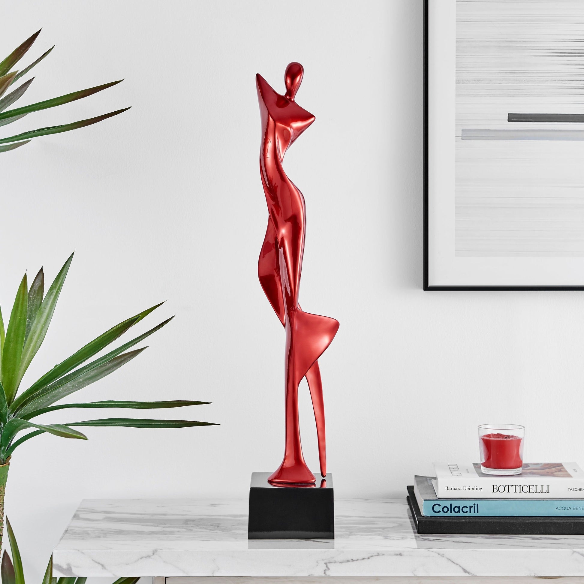 Allegra 29"H Sculpture // Metallic Red