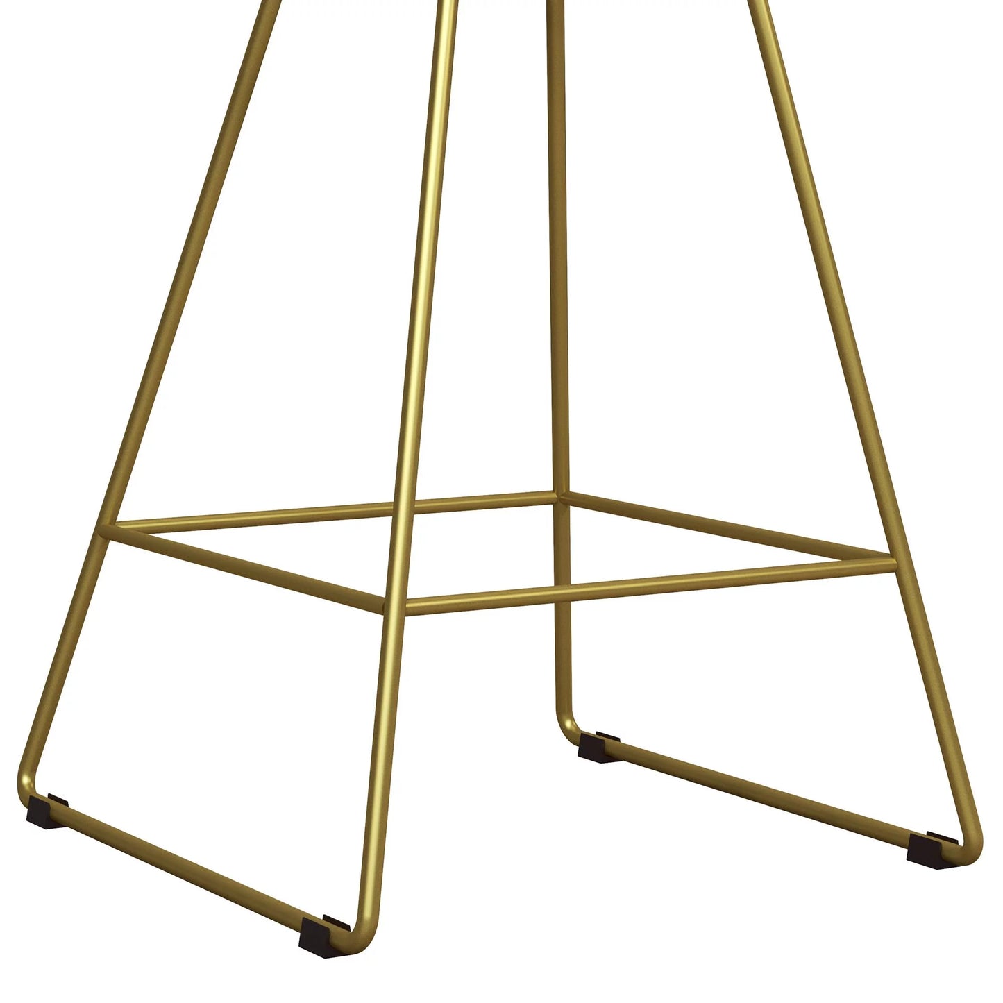 Ellis 24" Metal Counter Height Bar Stool, Brass