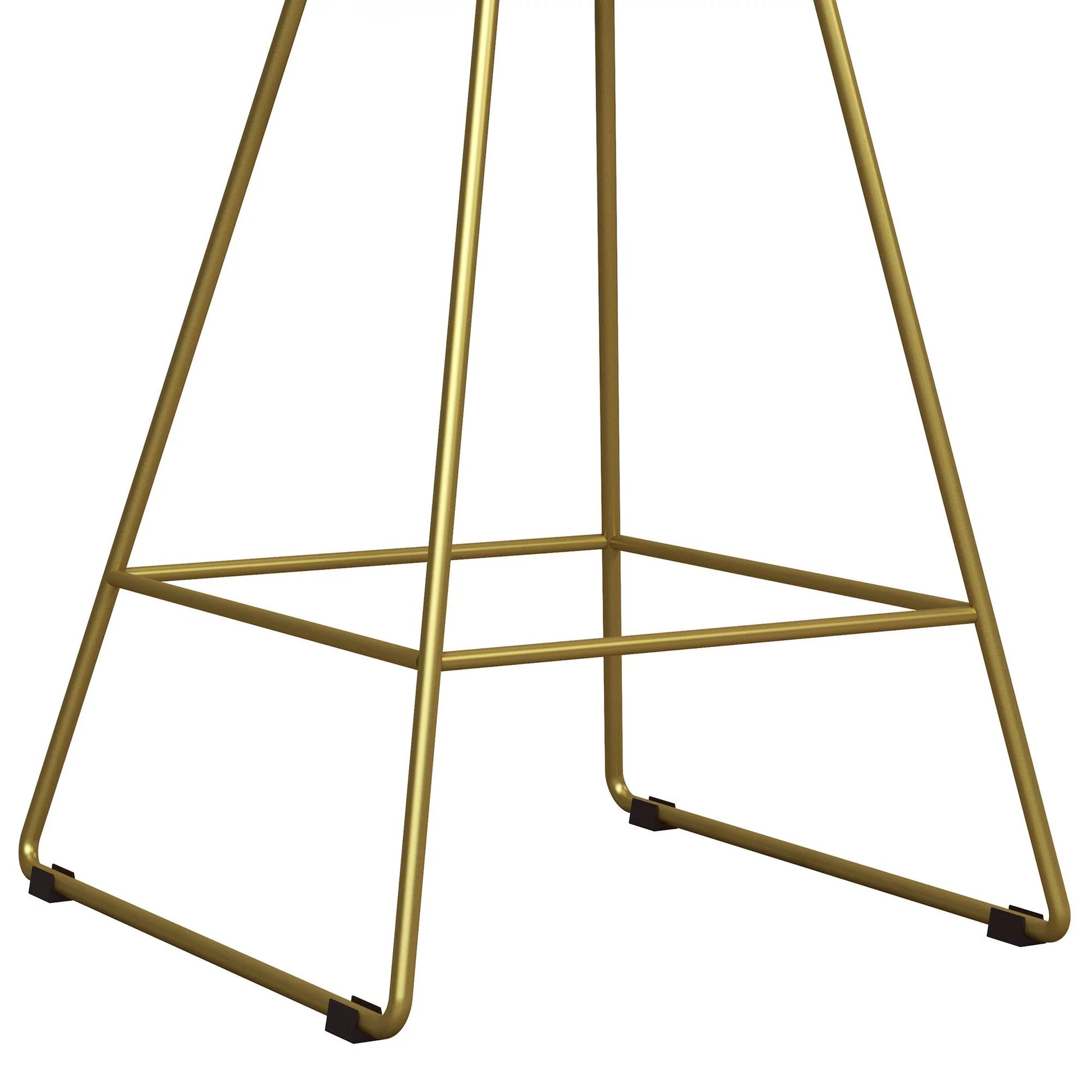 Ellis 24" Metal Counter Height Bar Stool, Brass