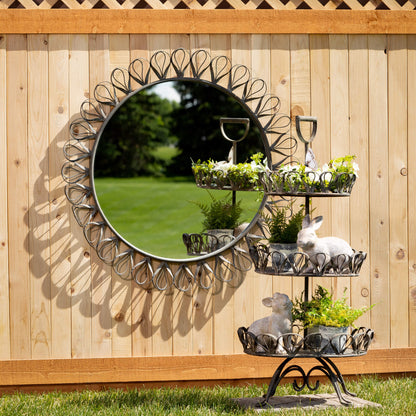 Metal Baroque Yard Wall Mirror