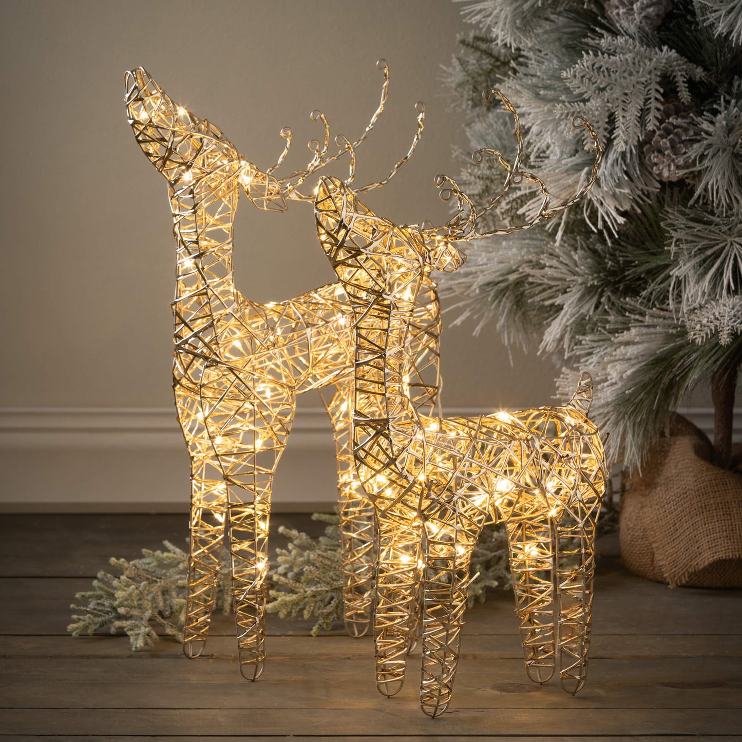 Indoor-Outdoor LED Reindeers