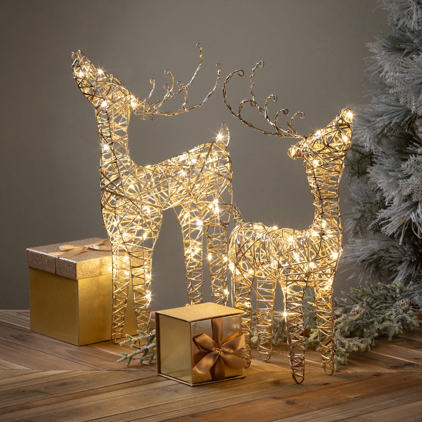 Indoor-Outdoor LED Reindeers