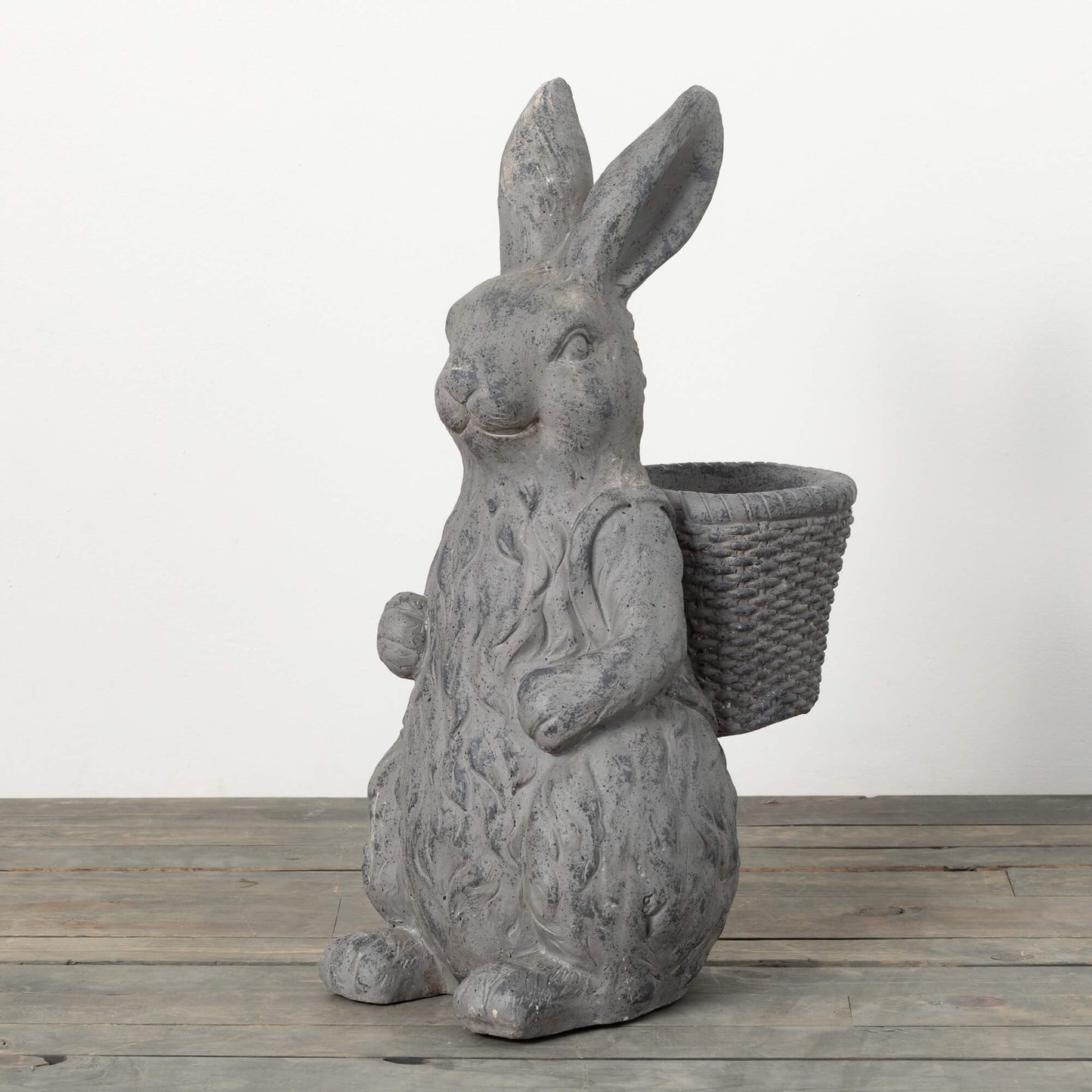 Charcoal Rabbit Basket Planter