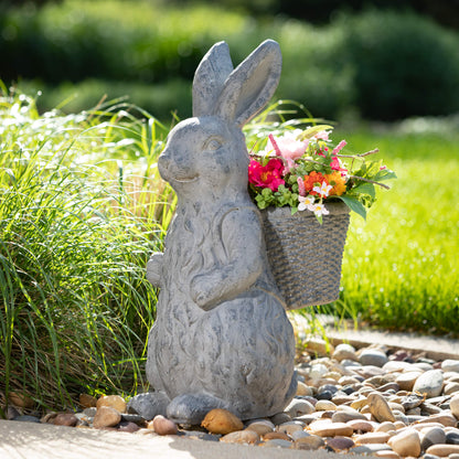 Charcoal Rabbit Basket Planter